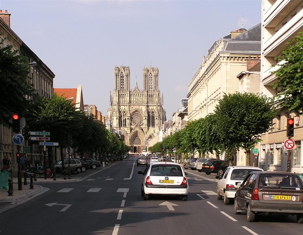 Proslulá gotická katedrála Notre-Dame v Remeši