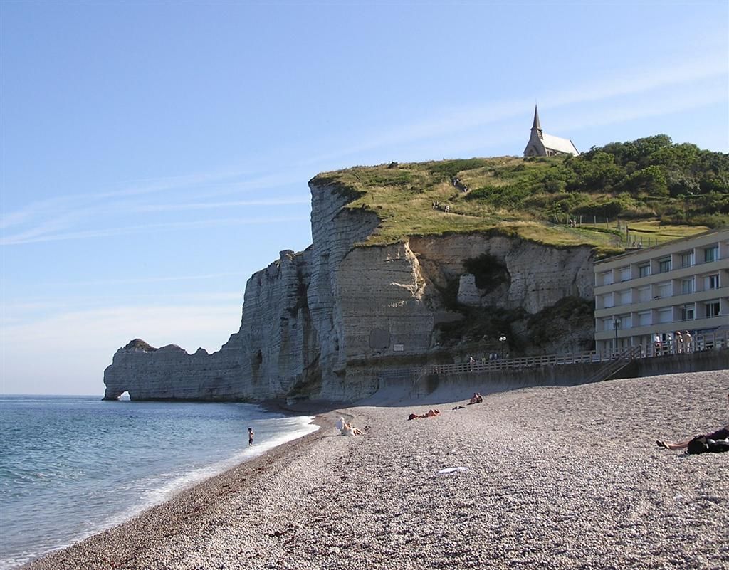 křídové útesy Falaise d‘ Amont a Falaise d‘ Aval