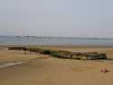 zbytky spojeneckého přístavu v Arromanches