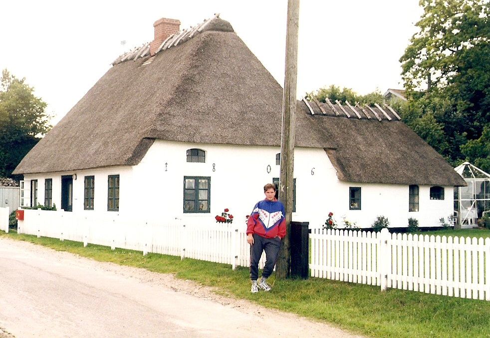 Rákosová chaloupka v dánském Rinkenaes