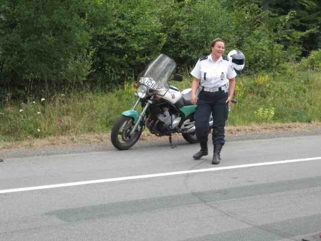 Policie na XJ při letošních závodech superbike