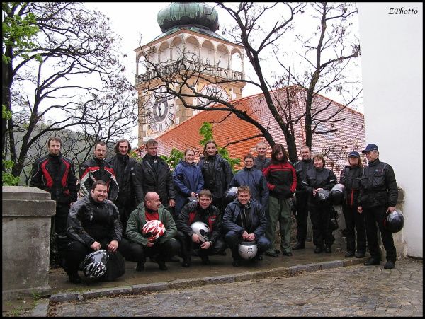 procházka v dešti, zámek Mikulov